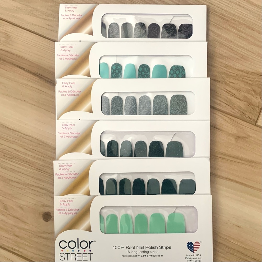 Color Street mixed greens bundle of 6 sets